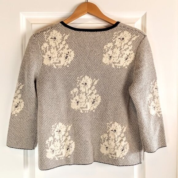 Classiques Entier Navy Blue Alpaca Mohair Cardigan Sweater - Picture 2 of 6